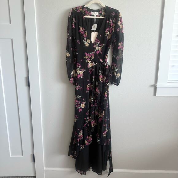 NWT WAYF Meryl Floral Wrap Dress Size XS - Picture 6 of 10